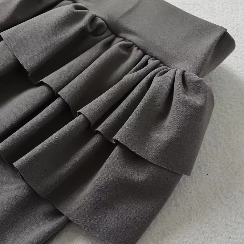 

Sweet Ice Silk Apron Skirt Flared Pants Y2k Bowknot Tassel Ruffle Wide Leg Pants Low Waist Chic Bell-bottom Trousers Streetwear