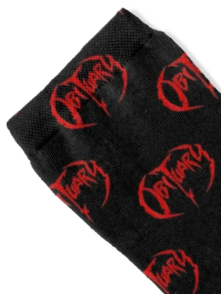 Obituary - Bring the Noise Socks Stockings halloween christmas stocking Designer Man Socks Women's