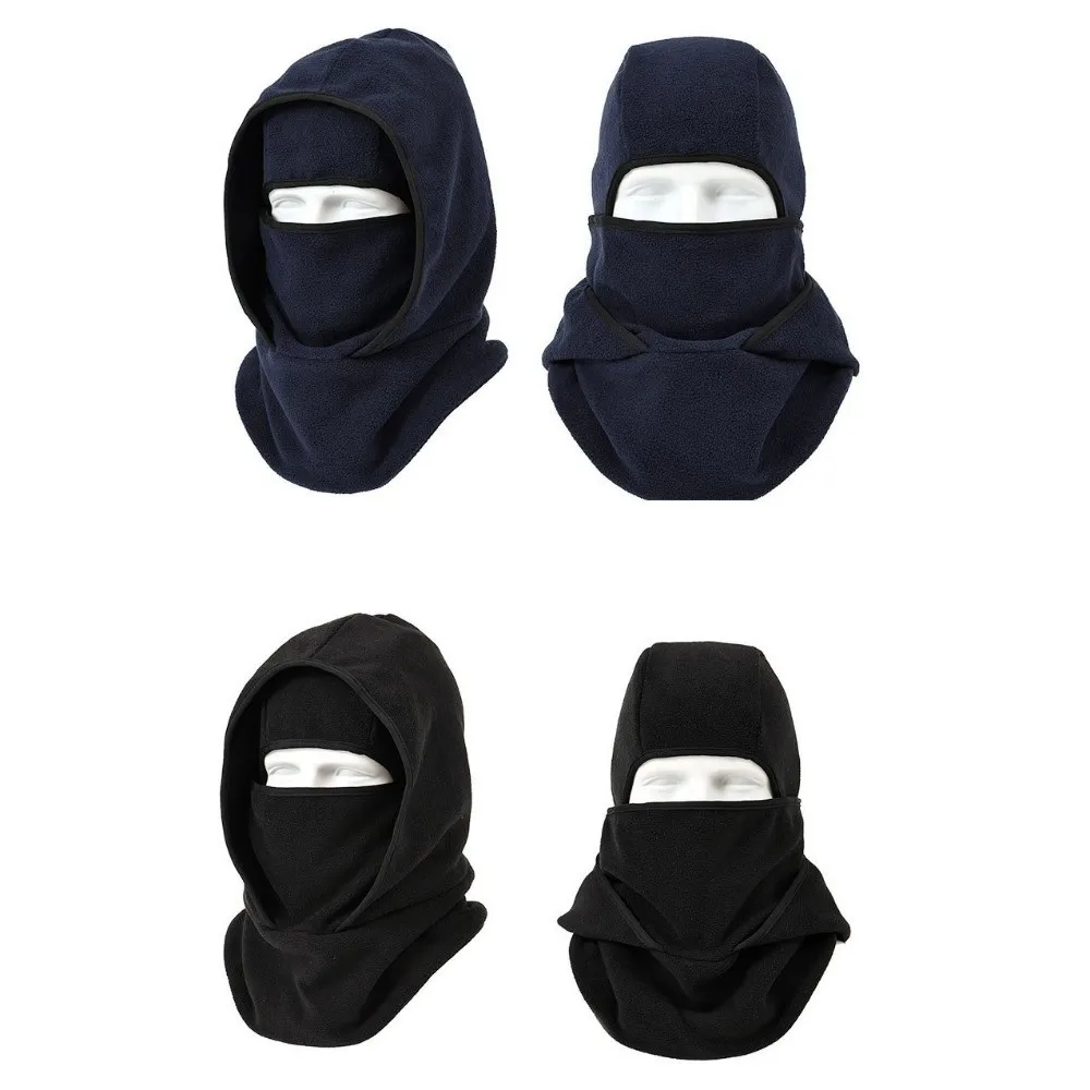 Doppellagige Balaclava-Fahrradkappe, Nackenschutz, Gesichtsmaske, warme Mütze, winddicht, kältebeständig, Ohrenschutzmütze – Detail 11
