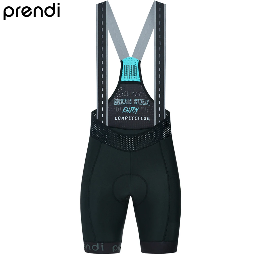 PRENDI 2022 New Men Cycling Bib Shorts Gel Pad Summer Cool Tight with Pockets Male Bike Outdoor Sport Wear Rubber Non-Slip Band