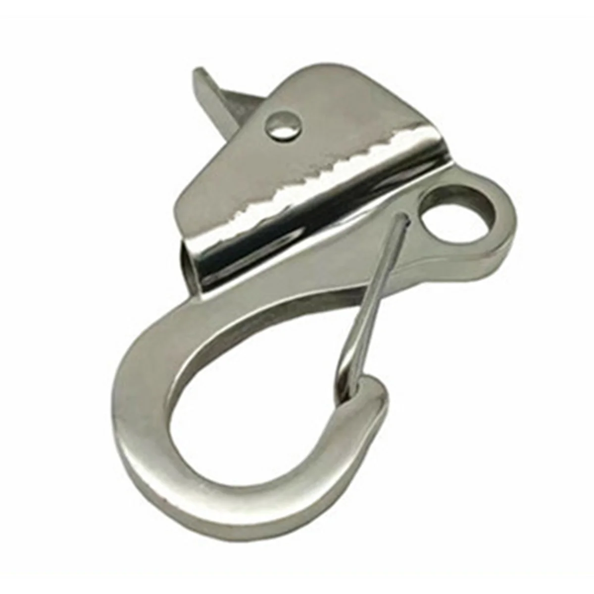 A83Z قارب من الفولاذ المقاوم للصدأ كليب خيوط سريعة الربيع قابل للتعديل طول الخط انزلاق مرساة هوك ملحقات اليخوت البحرية #1