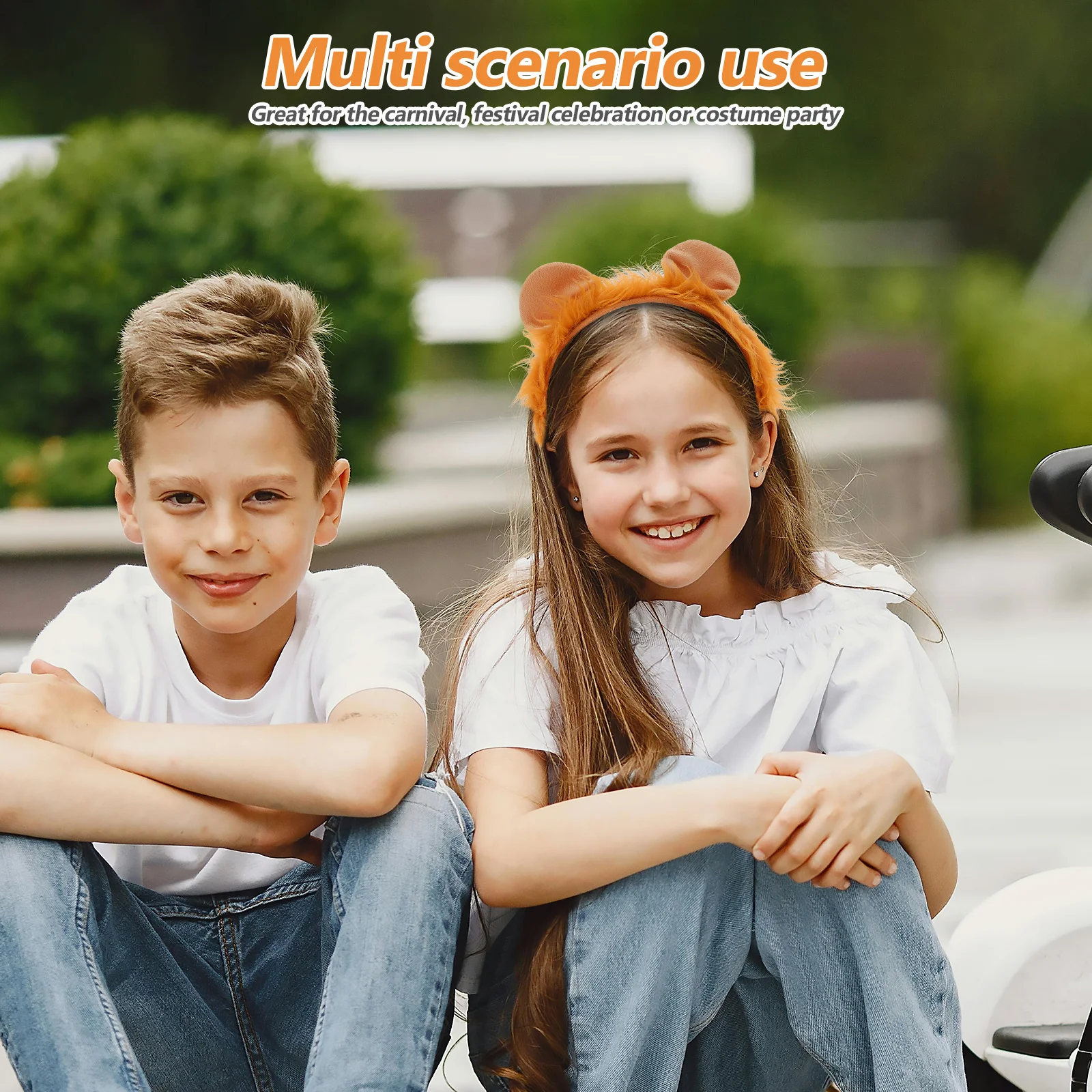 Leeuw hoofdband staartset kinderen Halloween kostuumaccessoires peuter hert carnaval festival feestartikelen prachtige dieren rekwisieten