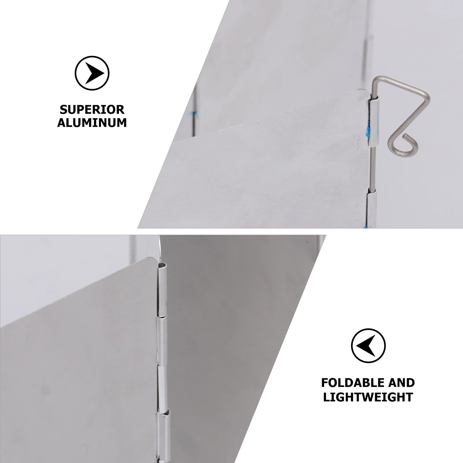 

1Pcs Aluminum Alloy Foldable Windshield Outdoor Bbq Camping Picnic Stove Wind Screen Barbecue Tool Windshield Barbecue Supply