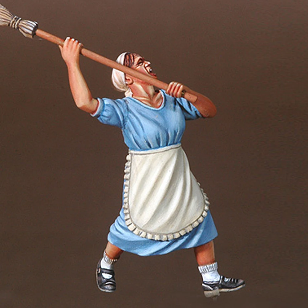 Femme en colère 1/35, figurine modèle en résine, kit civil, non assemblé et non peint