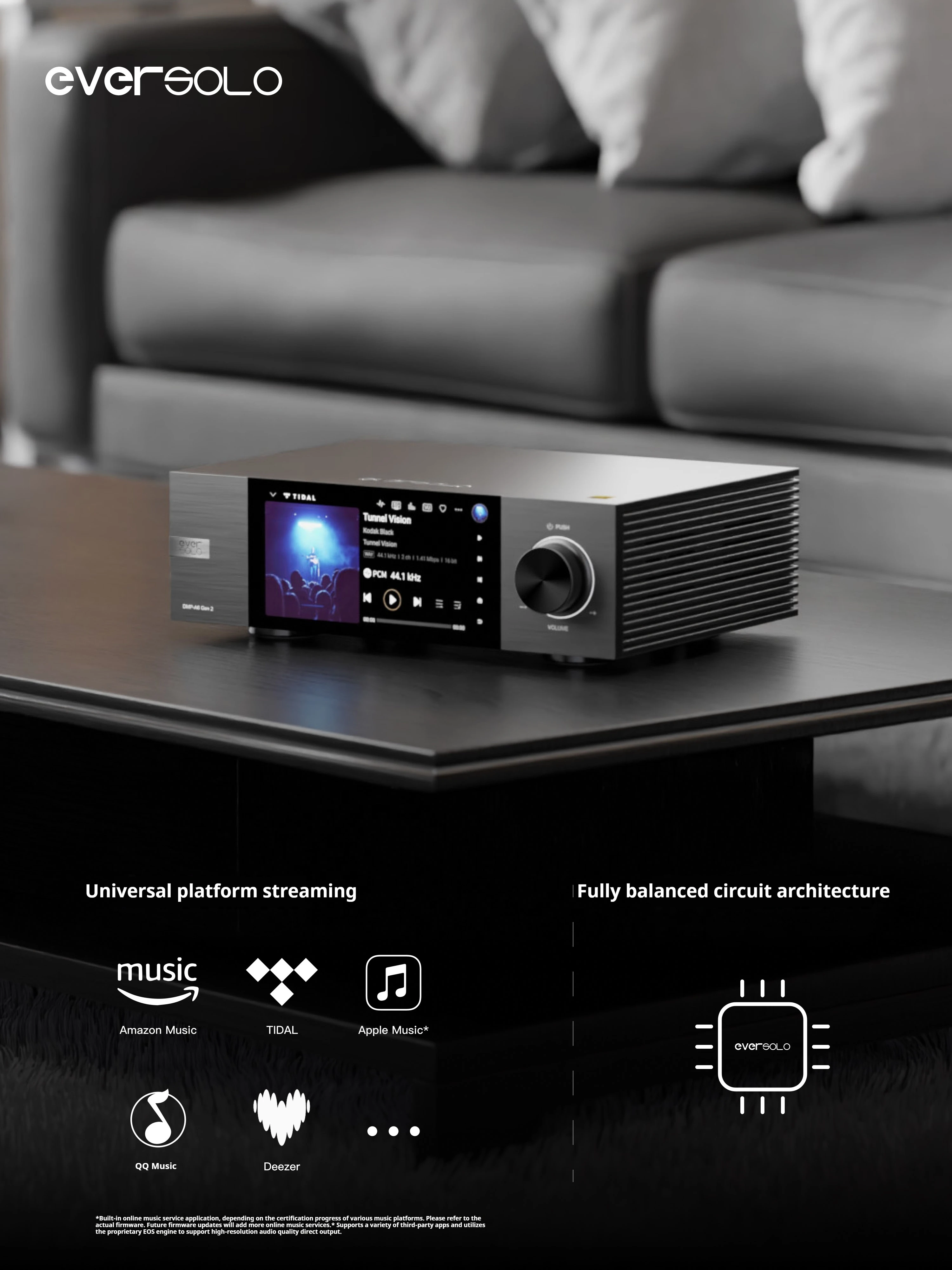 مشغل موسيقى Eversolo DMP-A6 GEN2 Master Digital Decoding HiFi بدون فقدان، وسائط البث
