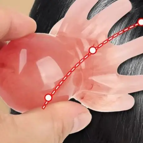 

1Pcs Resin Octopus Comb Head Massager Meridian Scraping Scalp Massage Acupuncture Spa Home Health Tool