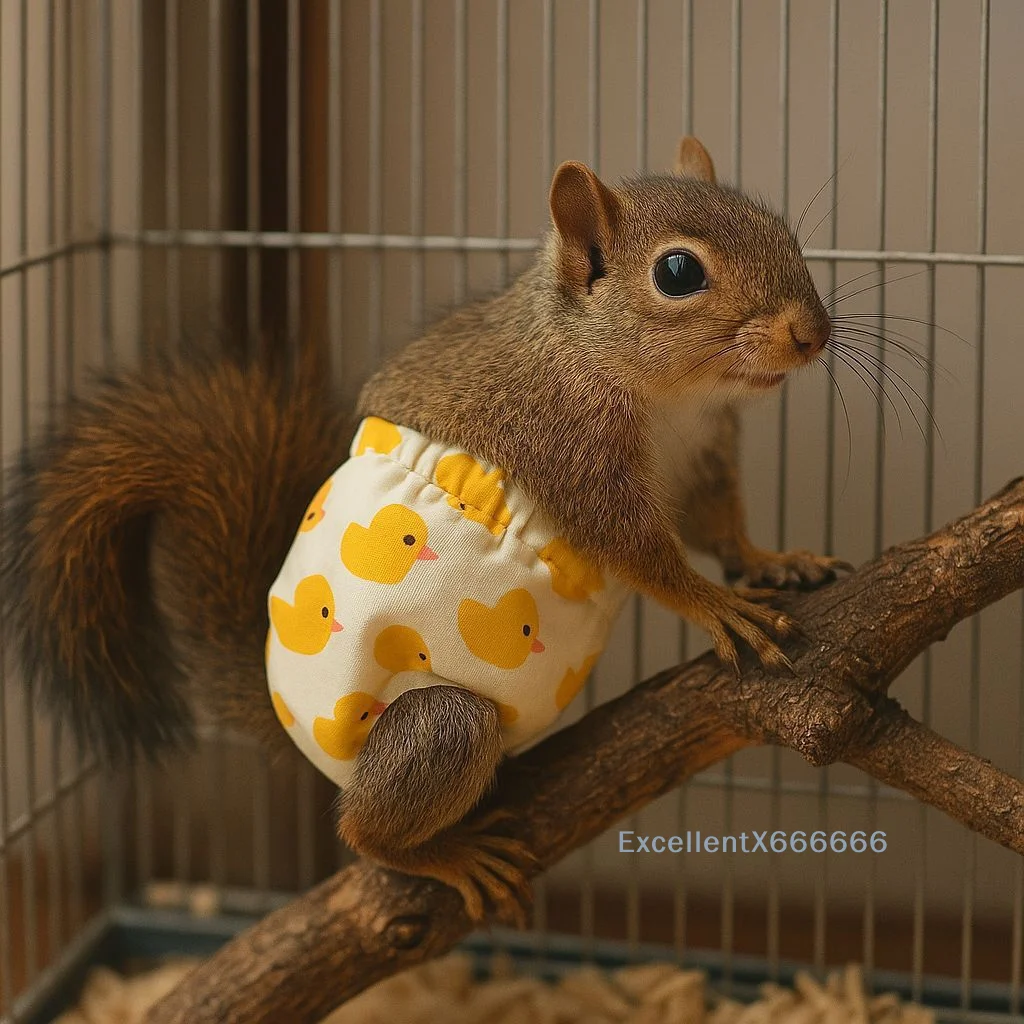 

Absorbent Squirrel Diapers Washable Training Pads for 1 to 3 Squirrels Pet Hygiene at Home Easy to Clean