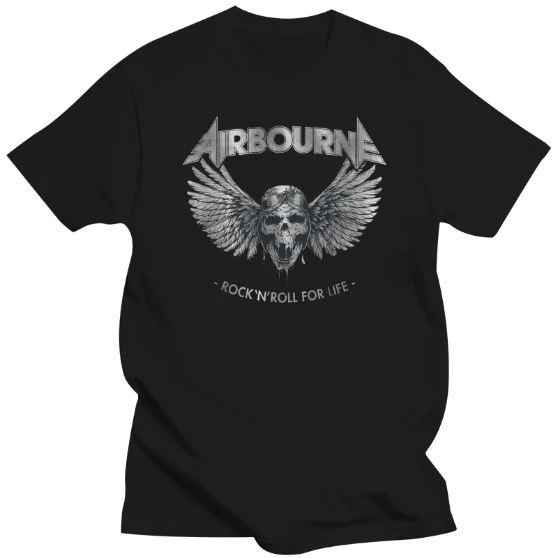 Rock  N Roll For Life Airbourne T-Shirt Men T Shirt(1)