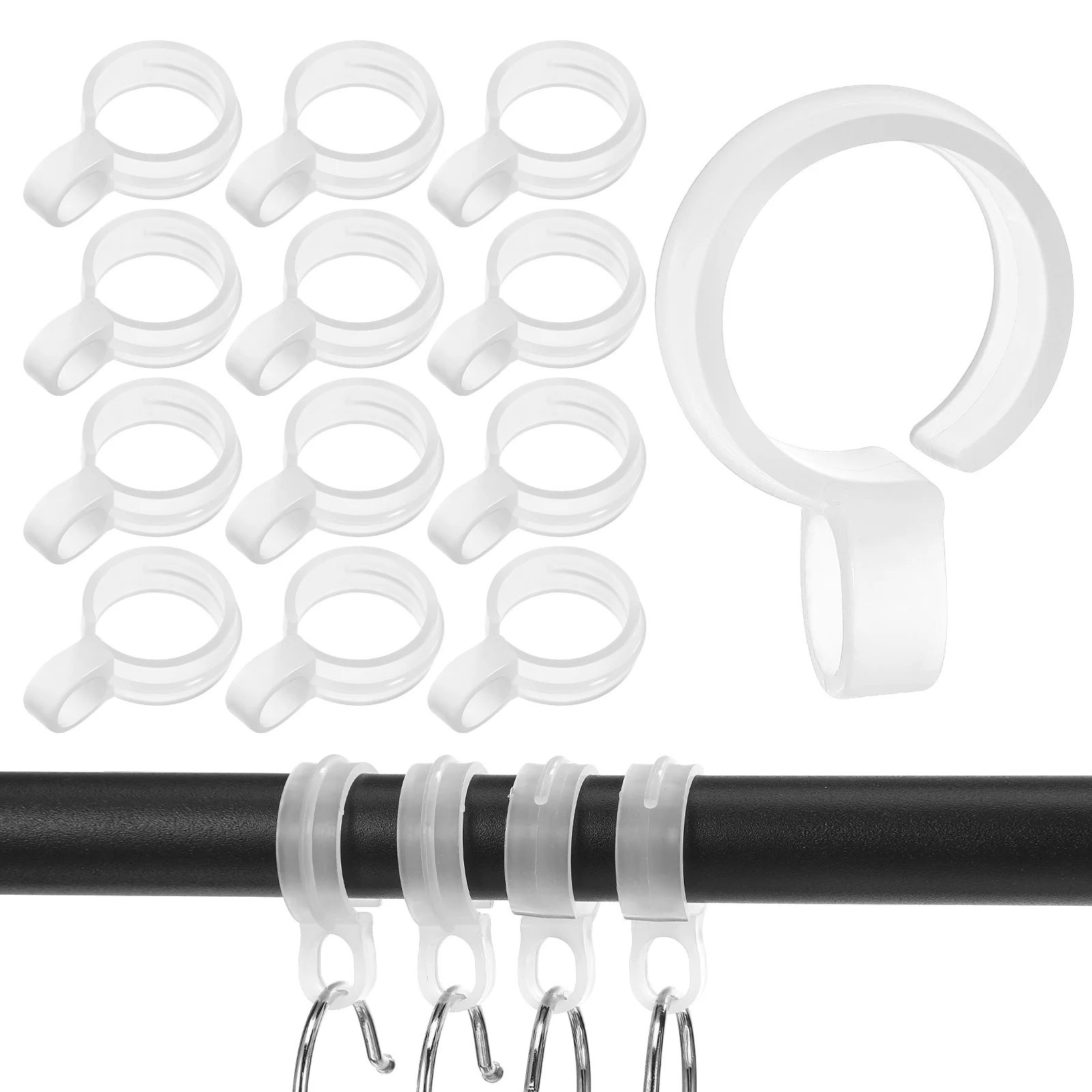 

24 pcs Windproof Hooks Clothes Drying Clips Hanger Buckle Laundry Accessories Hanging Plastic Small Opening Sturdy Material