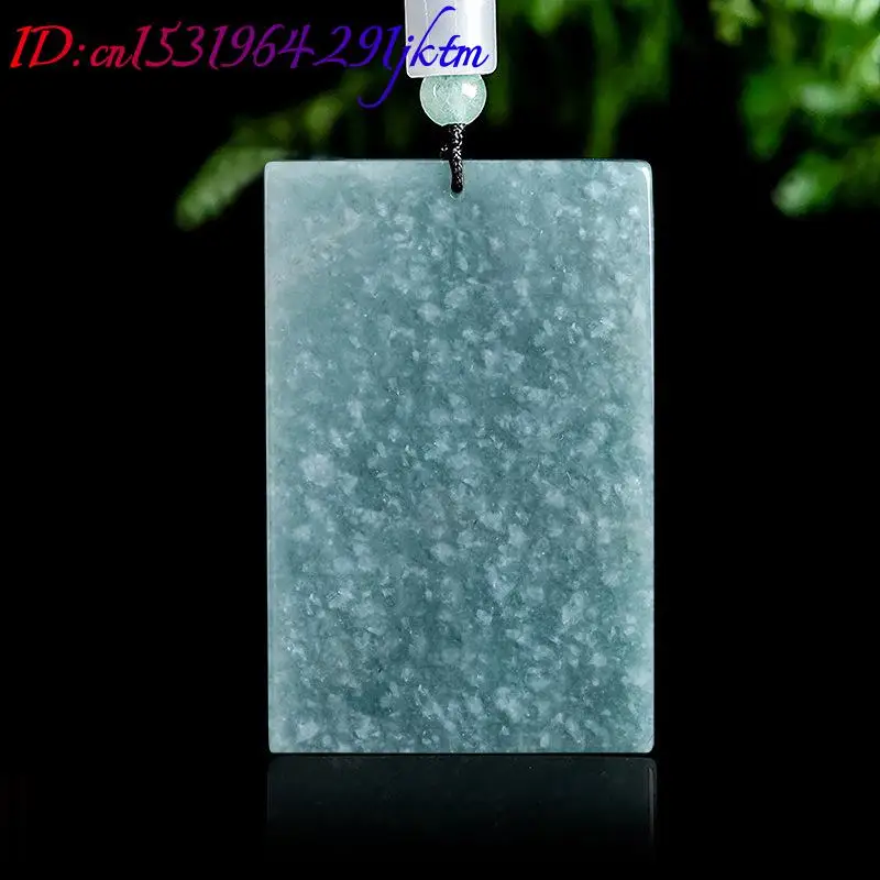 Blue Burmese Jadeite Ganesha Pendant Necklace Natural Burmese Jade Luxury Talismans Charm Amulet Gifts for Women Men 3