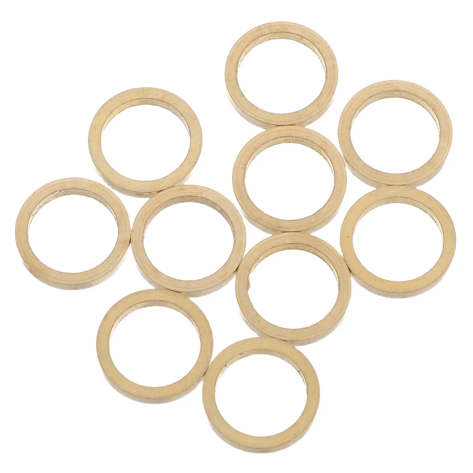 

Набор из 10 медных круглых плоских шайб для дверных петель, для бесшумной работы, усиления стабильности дверей и петель раздвижных ворот