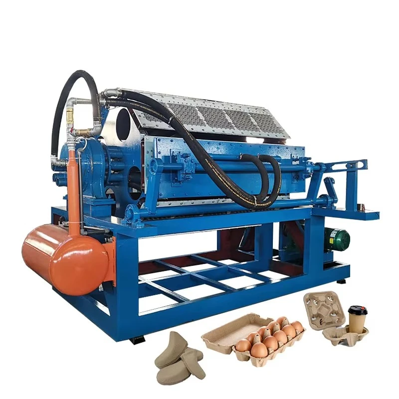 Compact Eco-Friendly Small Egg Tray Making Machine Automatic Paper Pulp Recycling Production Line with Dryer for Startup