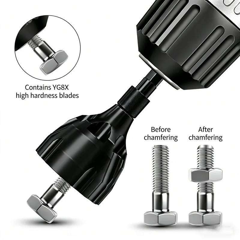 Deburring External Chamfering Machine Outer Circle Chamfering Thread Fillet Trimming Screw and Bolt Trimming Drilling Tool