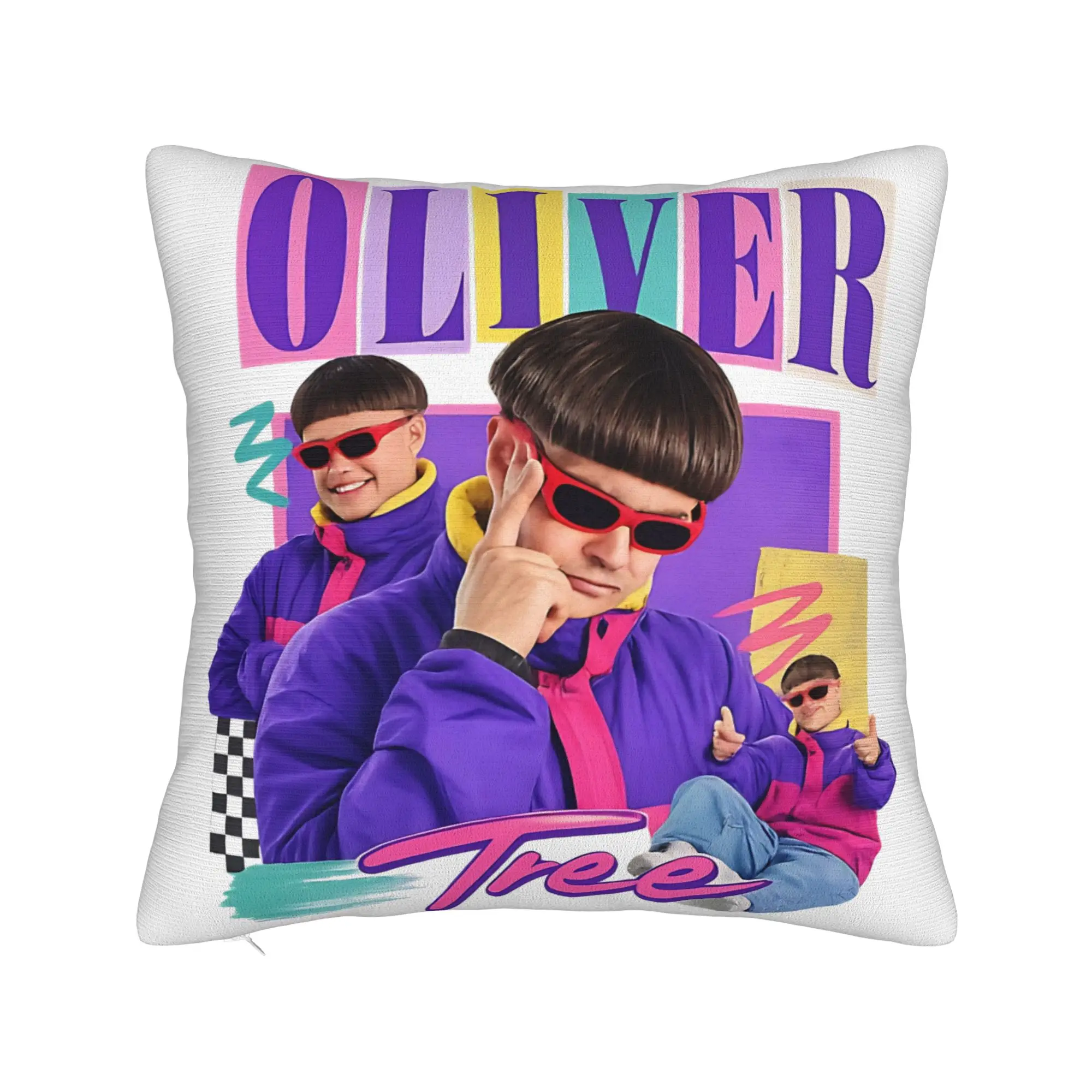 Oliver Tree Rest In Peace 1993 to 2026 Memorial Pillowcase Cushion Cover Decor  Pillow Case Cover Bedroom Square 45*45cm