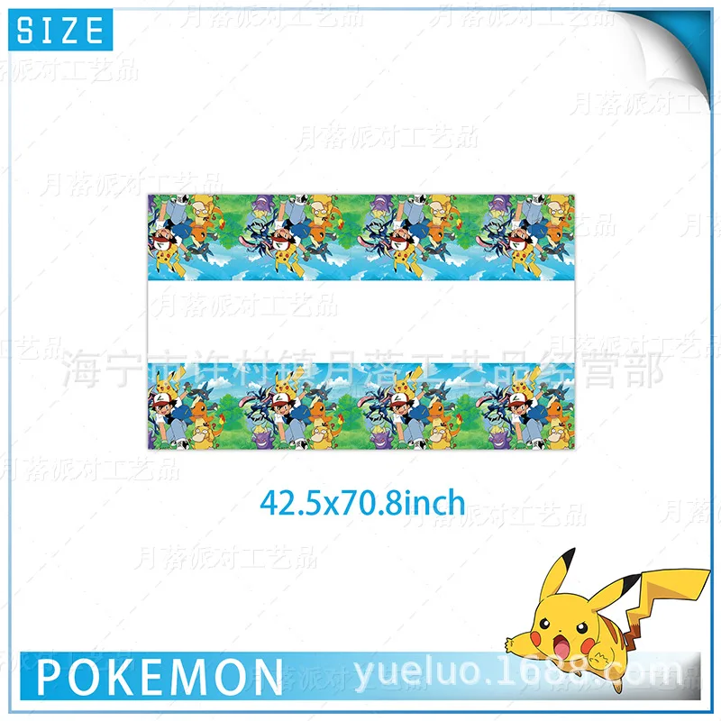 Pokémon Pikachu Wegwerp Feestartikelen Papieren Borden Papieren Bekers Tissues Tafelkleden Verjaardagsfeestje Sfeer Decoratieset