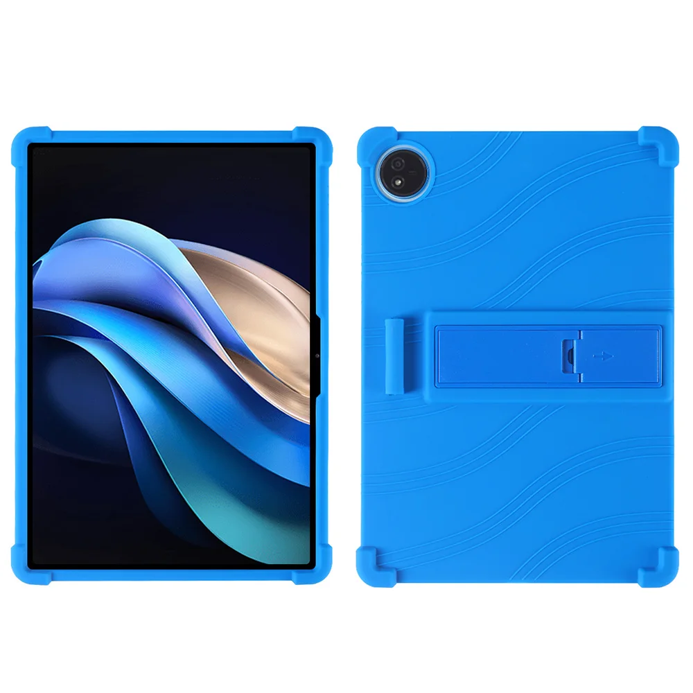 

For Huawei MatePad Pro 13.2 Silicone Case with Kickstand Rugged Protective Cover - Dark Blue
