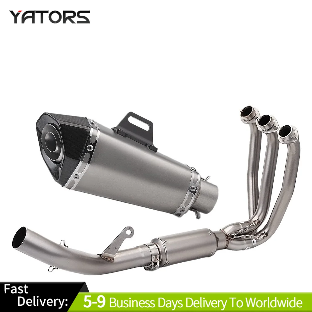 

For CF-Moto 675R 675SR-R Exhaust Header Pipe Whole System Silvery Muffler Tip Exhaust Systems Exhausts Pipes