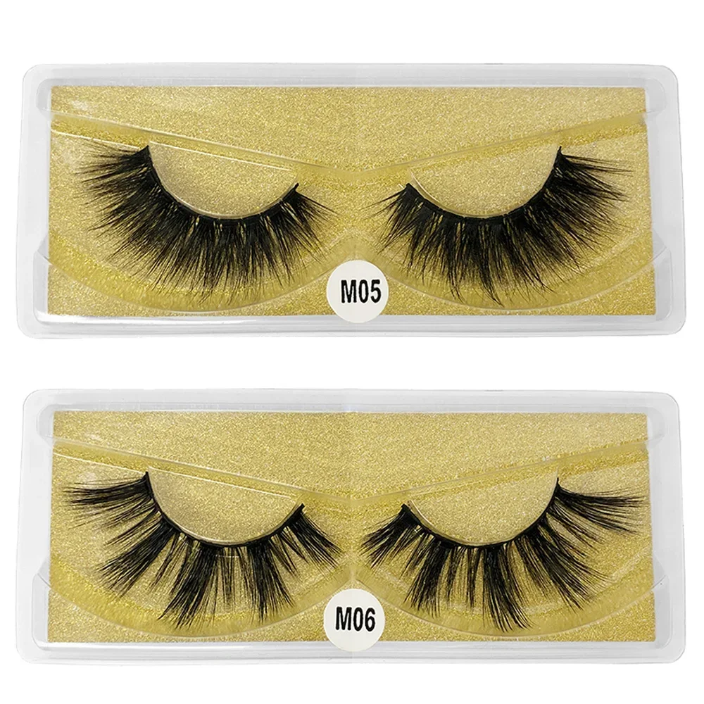 30 Pairs 3d Mink Lashes Natural Mink Eyelashes Wholesale False Eyelash Makeup Thick Fake Lash In Bulk