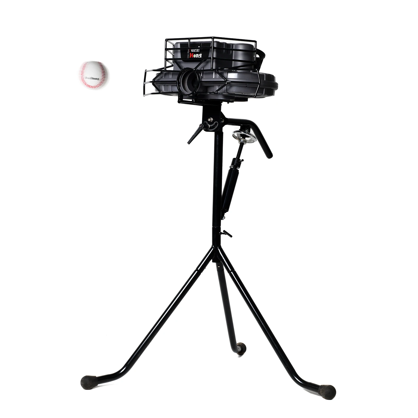 

777BH Dual-Wheel Baseball Pitching Machine Upgraded Version, 30 to 95 MPH with Regulation Baseballs