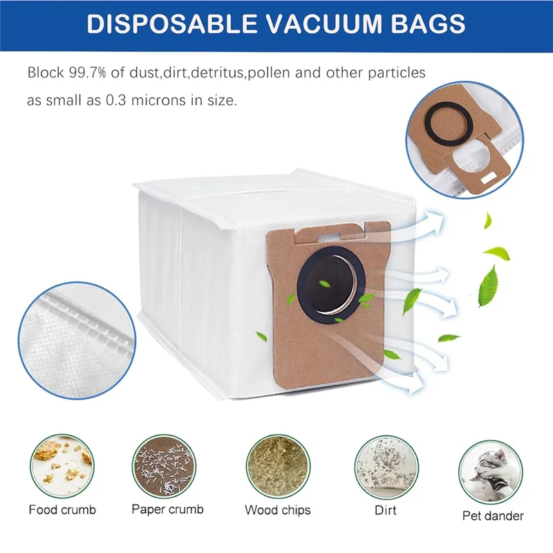 A05G-Suku Cadang Pengganti untuk Dreame L10s Ultra / L10 Ultra Robot Penyedot Debu Sikat Sisi Utama Filter HEPA Bagian Kantong Debu