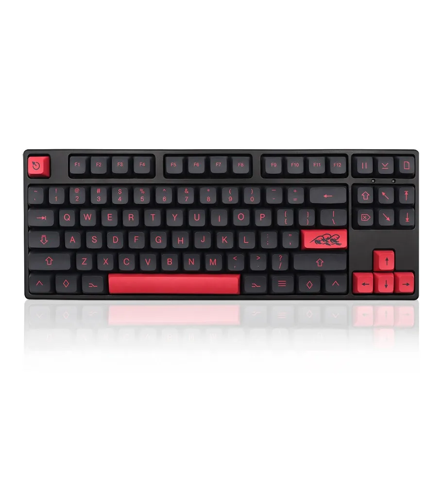 XDA black keycap PBT five-sided sublimation 132 keys for 61/64/68/87, etc
