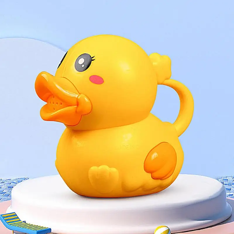 스프링클러 귀여운 만화 오리 물뿌리개 정원 플라스틱 꽃 물뿌리개 어린이 조기 교육 장난감 야외 해변 목욕 장난감