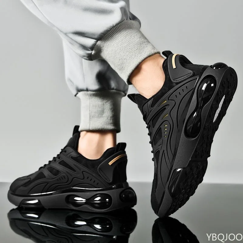 

Мужская легкая дышащая весенне-осенняя Новое поступление, модная универсальная повседневная обувь на толстой подошве, удобные сетчатые кроссовки