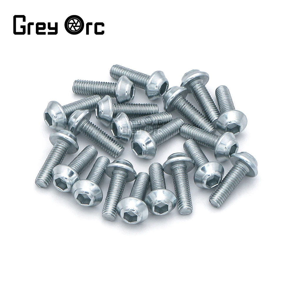 For Kawasaki Ninja 300 400 250 ZX6R ZX7R ZX9R 20Pcs Stainless Steel Hexagon Hex Socket Head Flat Countersunk Allen Bolt Screw