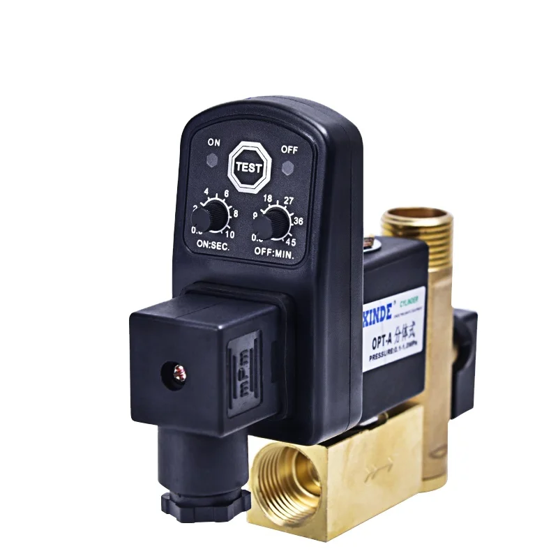 

Electronic drain valve OPT-A OPT-B air compressor Solenoid valves magnetic