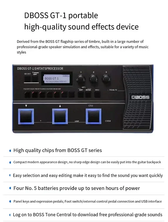 Boss GT-1  GT -1B GX-100 Bass/Guitar Multi-Effects Pedal