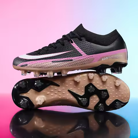 New Men Ultralight Non-Slip Football Boots Cleats Soccer Shoes High-quality FG Sneakers Hot-selling Futsal Indoor Outdoor Match