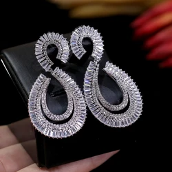 ASNORA Women's Drop Earrings, CZ Earrings For Bride Jewelry Parties And Wedding Accessories 00772