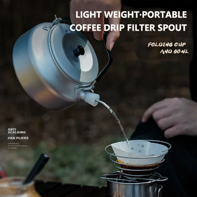 1 Set Outdoor Kettle Spout Extension Tube Nozzle Outdoor Tableware Hand Drip Filter Spouts Accessory for Camping Hiking image 3