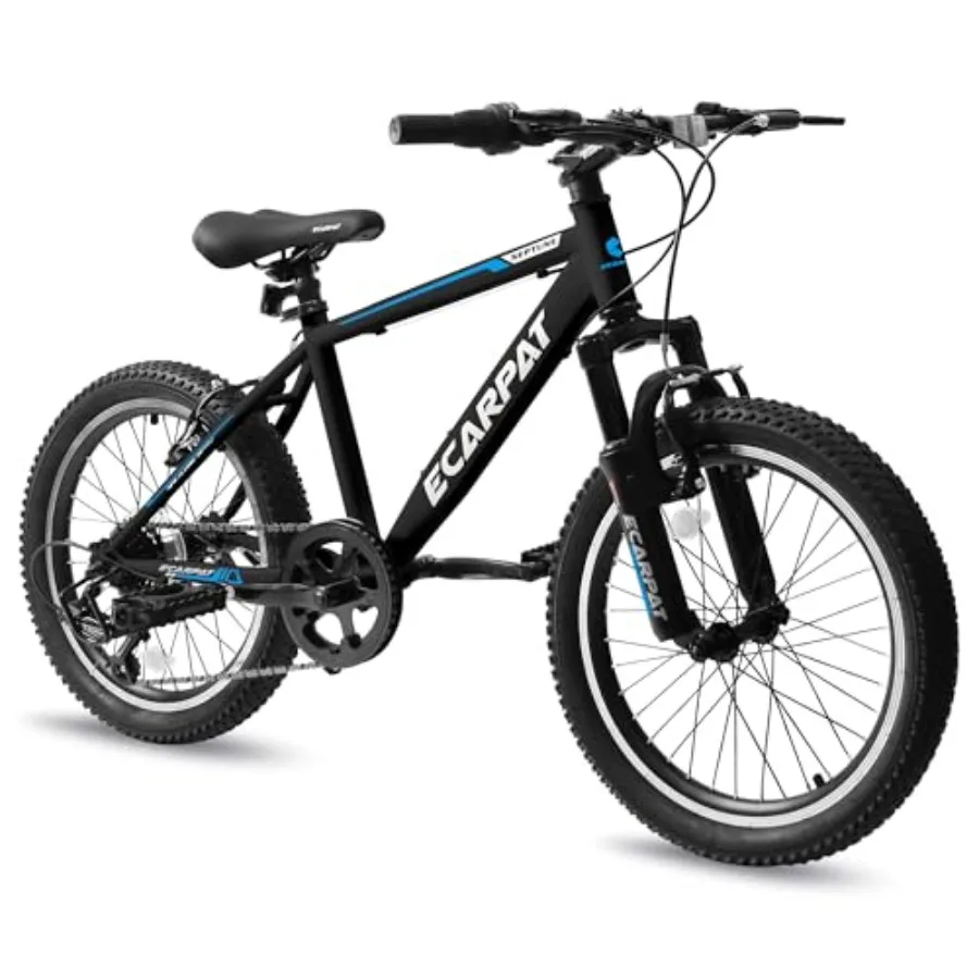 Bicicleta Cruiser de 20 Pulgadas y 1 Velocidad con Cesta, Bicicleta de Montaña de 7 Velocidades con Frenos de Disco para Niñas y Niños de 6 a 12 Años, Regalo de Navidad o Cumpleaños
