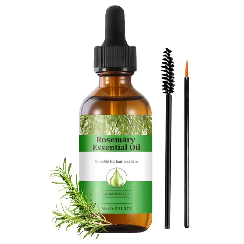 60ml Rosemary Hair Growth Oil Rosemary Anti Hair Loss Regrowth Moisturizing Repair Anti Baldness Fast Hair Growth Serum Oil