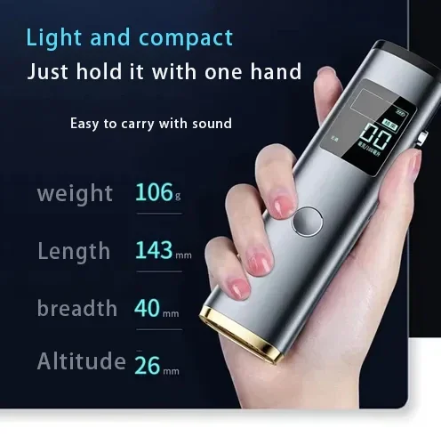 Customizable High Precision Driving Safety Alcohol Tester ABS Material Convenient Carry Accurate Measurement Electrochemical