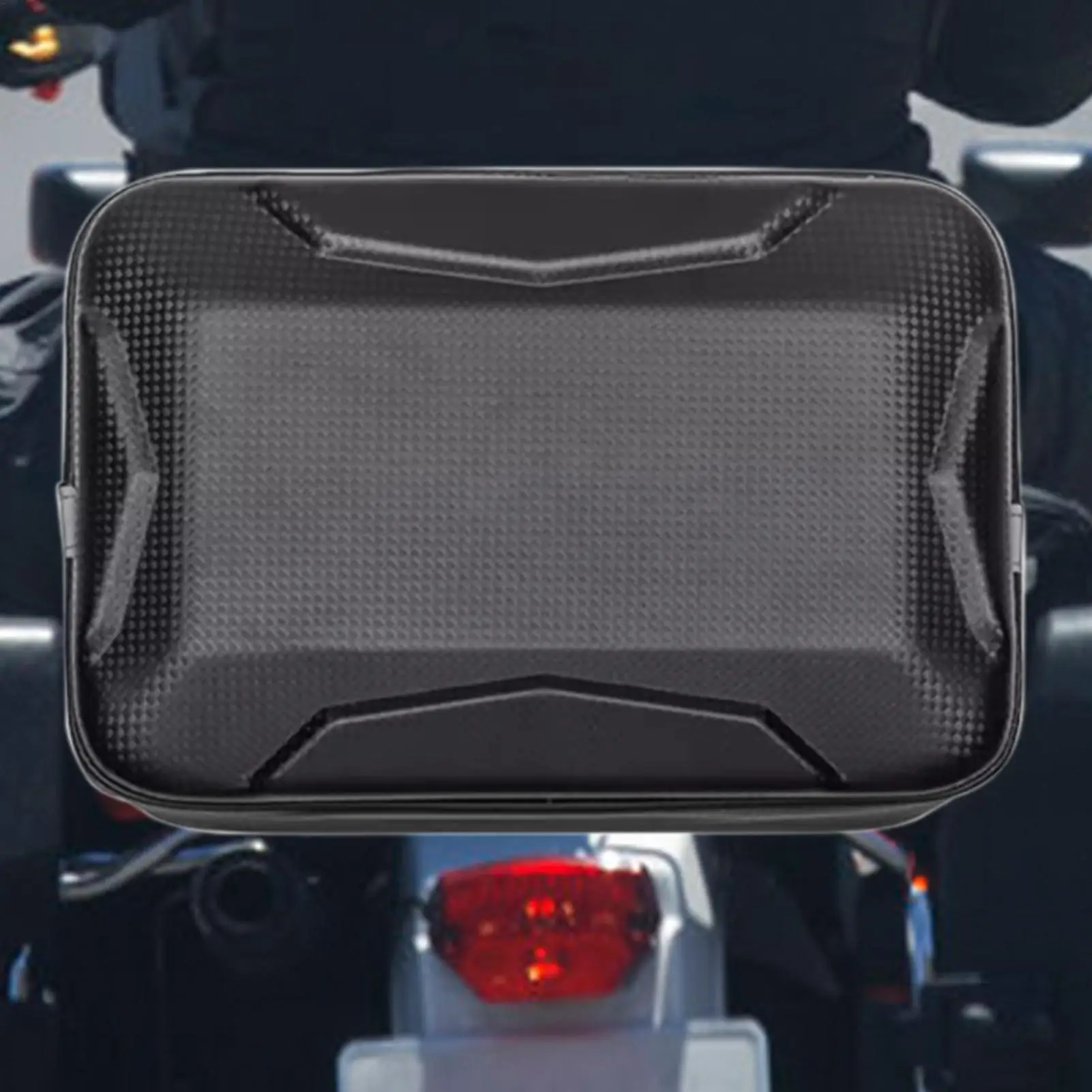 

E-Bike Backrest Bag Ebike Saddle Seat Bag Carrier With Reflector Safety Reflective Hard Shell Electric Vehicle Luggage Carrier