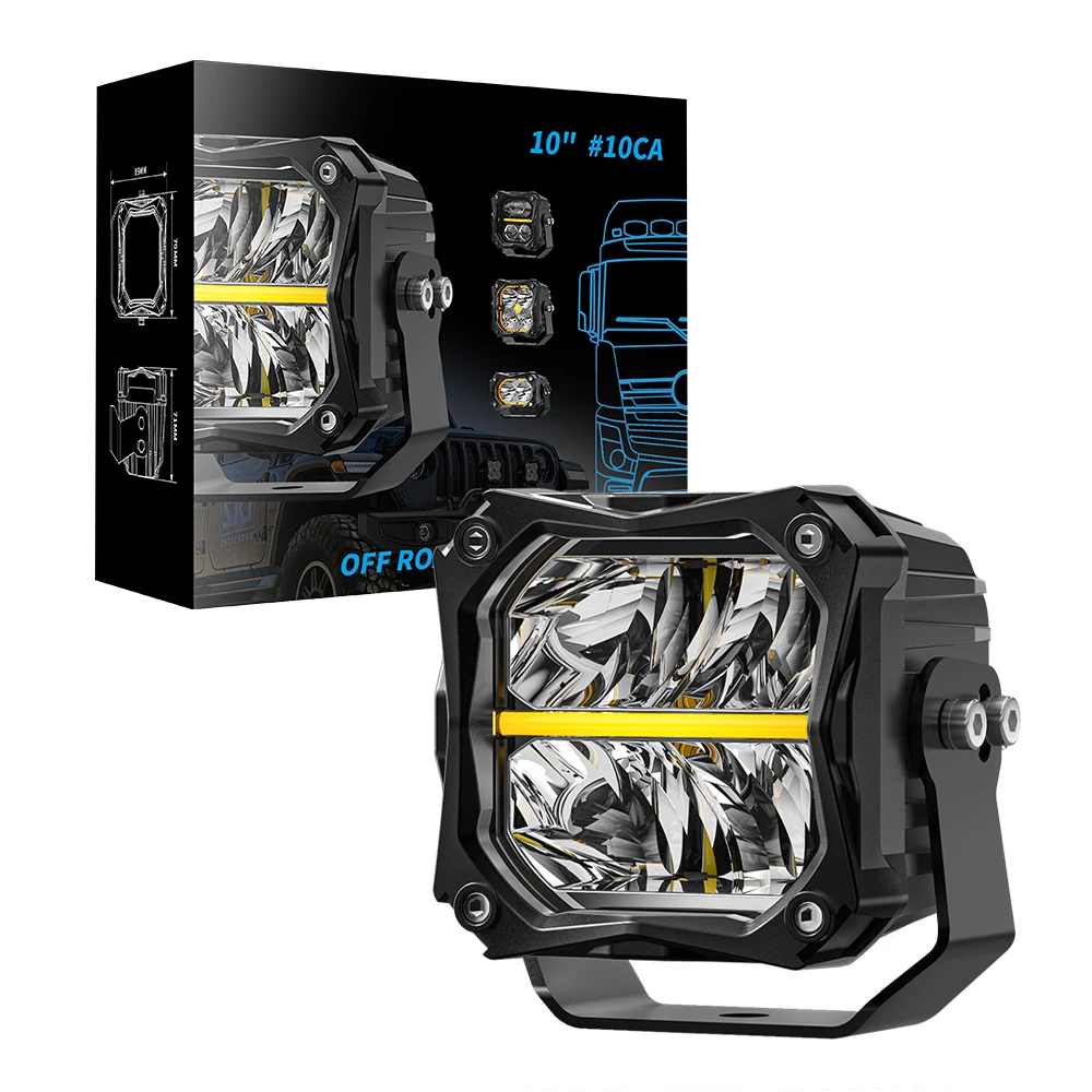 

3-дюймовые 2 шт. светодиодные рабочие фары, точечные прожекторы, комбинированные фары дальнего света DRL, светодиодные фары дальнего света для автомобиля, грузовика 4x4, внедорожного квадроцикла