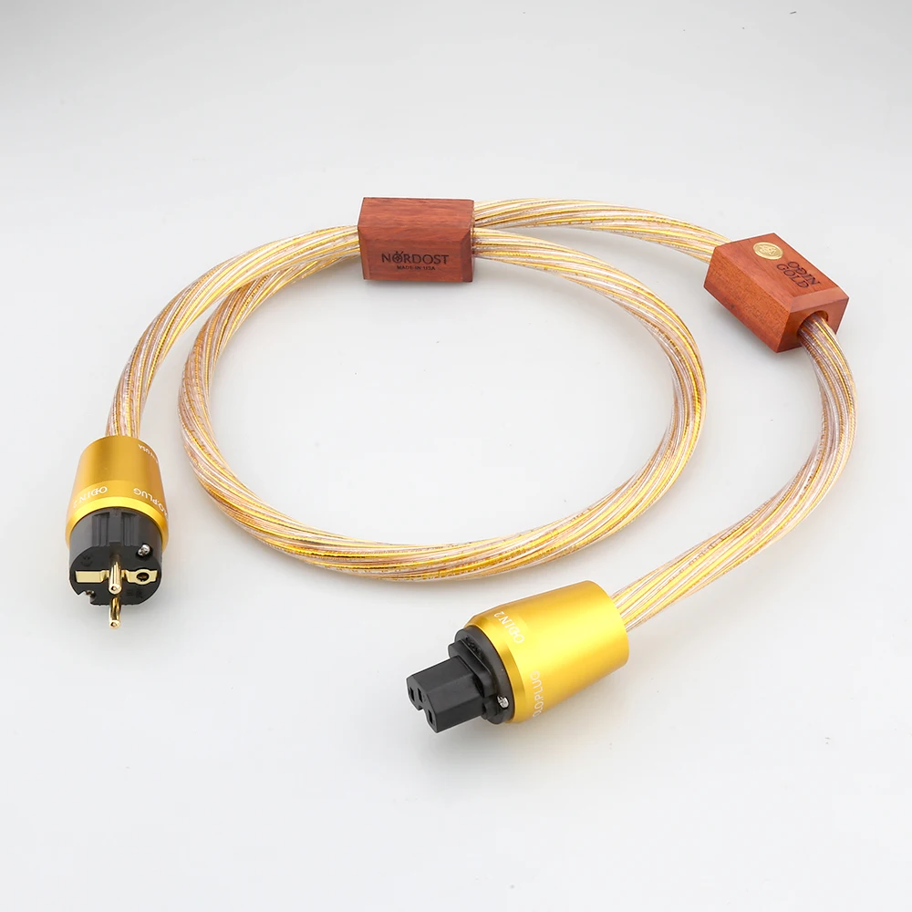 Nordost  Odin gold hifi power cord audio high fidelity fever power cable us and EU plug