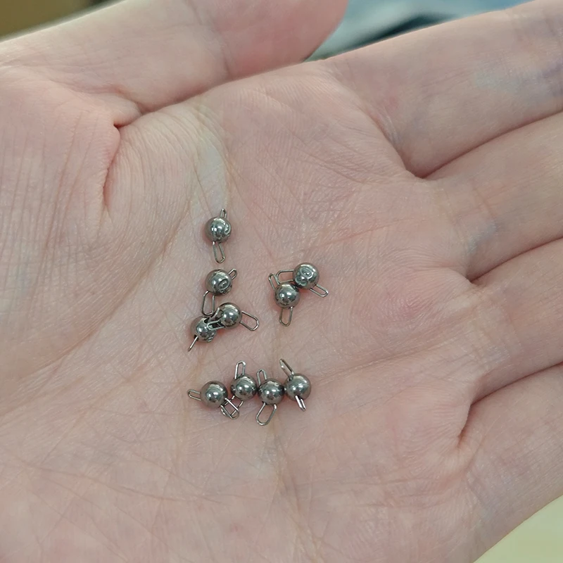 

Aroma 100Pcs Solid Tungsten Cheburashka Weights Plain For Bass olfram Fishing Tackle Accessories 0.3G 0.5G 0.7G