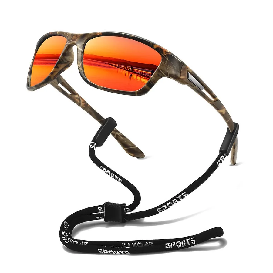 UV400 نمط خمر الموضة مع سلسلة الرجال النساء تشغيل تسلق الجبال الصيد النظارات الشمسية في الهواء الطلق الرياضة نظارات السلامة #2