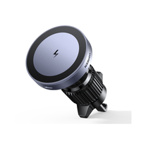 UGREEN Magnetic Wireless Car Charger 15W Fast Charging Auto Clamping Car Charger Phone Mount Phone Holder Fit for iPhone