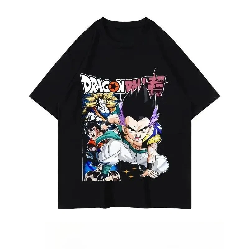 

Мужская футболка Y2k Dragon Ball Z, коллекция аниме Frieza Goku Super Saiyan, черная хлопковая уличная футболка с графическим рисунком, официальная серия
