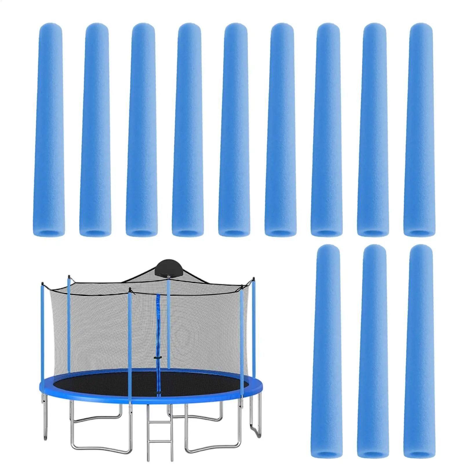 Trampoline Pole Covers Waterproof Enclosure Replacement Parts Trampoline Enclosure Poles Sleeve For Kids Parents Daycare Schools