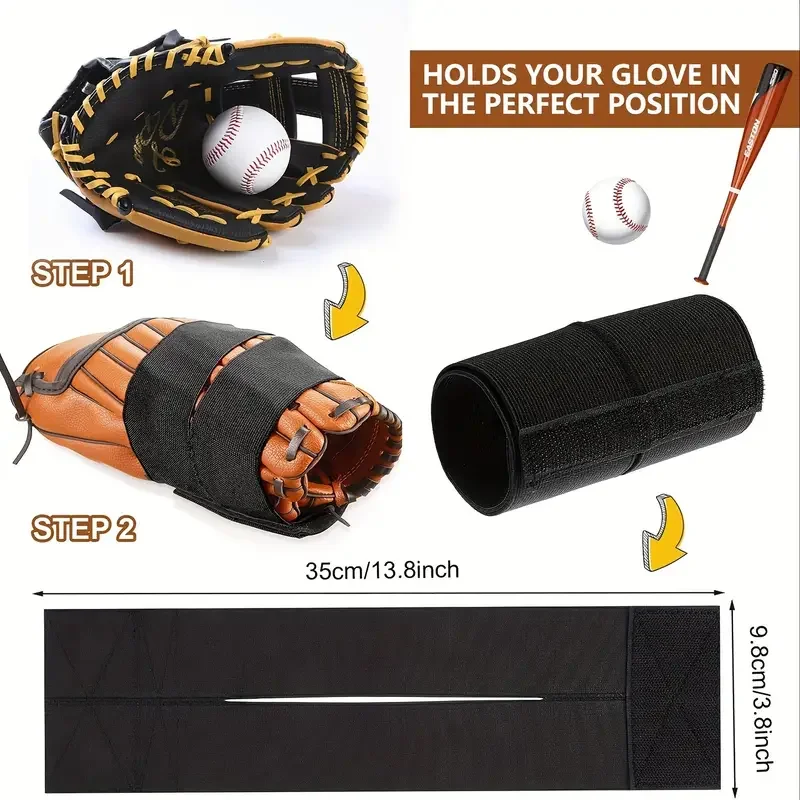Baseball Handschoen Wikkelband, Draagbare Softbal Handschoen Zakbesparing, Multifunctionele Honkbal Softbal Keepershandschoenen Accessoires