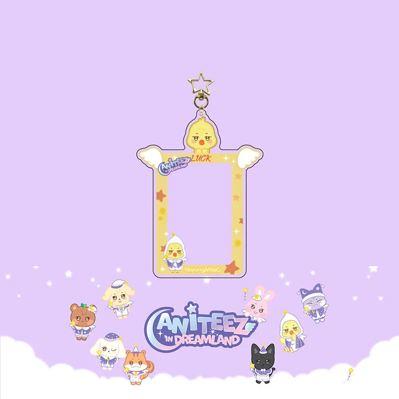 

KPOP ATEEZ ANITEEZ пластиковый держатель для карт брелок в Dream Land Yeosang San Mingi Wooyoung Kawaii брелок с изображением животного подарок для фанатов