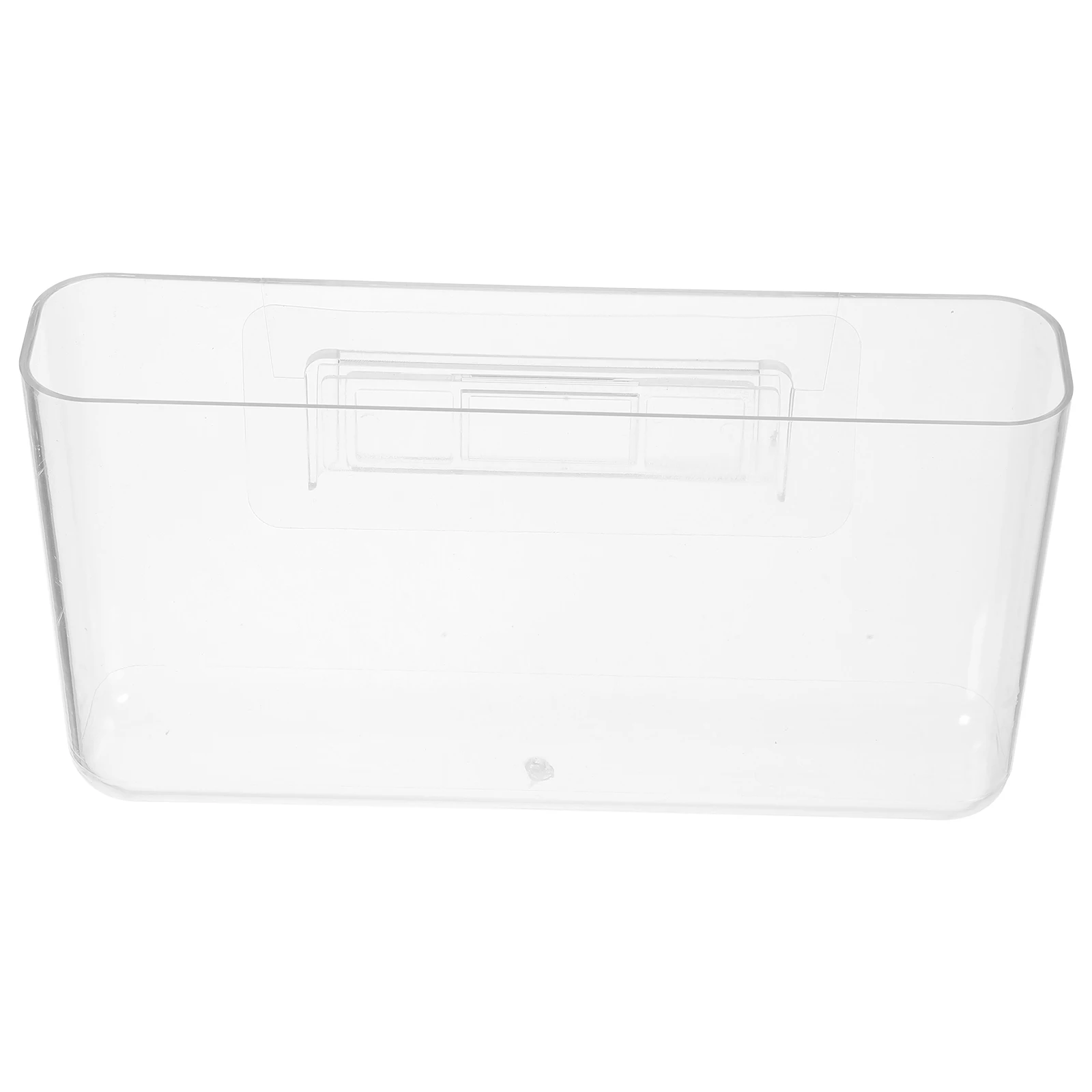 Transparent Storage Box Desktop Pen Holder for Office School Supplies Pencil Organizer Wall Mount Stationery Container Neat Desk
