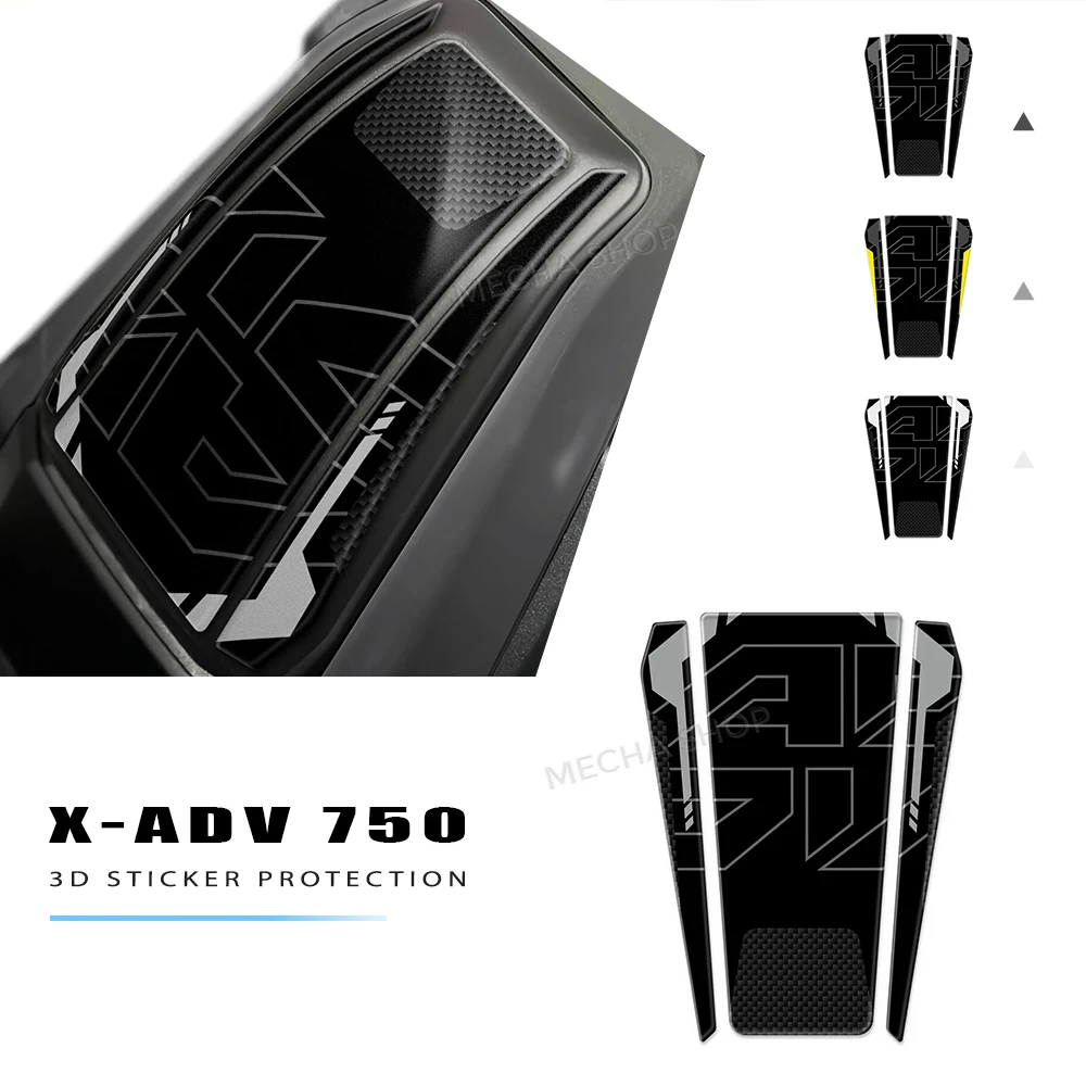 

Для Honda xadv750 X-ADV 750 2025 мотоциклетная противоскользящая накладка на бак, боковые тяговые накладки, защитная наклейка, 3D гелевые наклейки из смолы, комплект