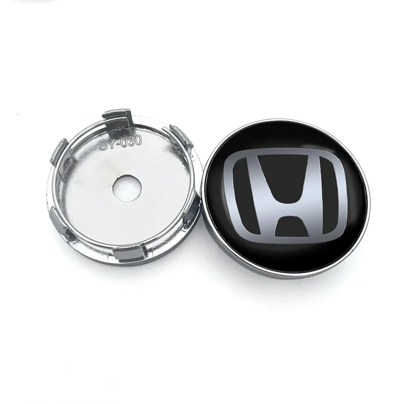 4 قطعة 60 مللي متر سيارة عجلة مركز محور غطاء ريم محور الغبار غطاء شعار لهوندا سيفيك فاراديرو Xl1000 Xadv 750 فورزا شادو