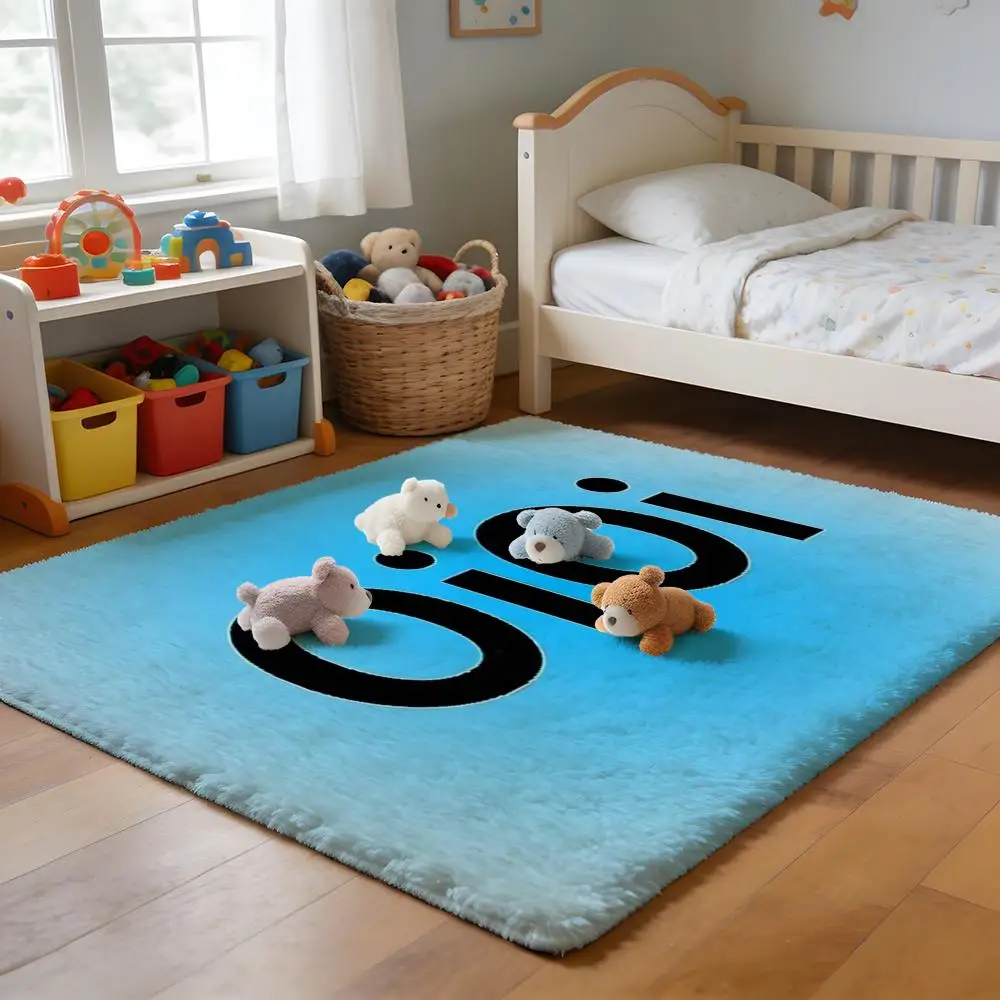 

Floor Mat Soft Flannel Rug Non-Slip Absorbent Mat for Bathroom Bedroom Home Decor Avocado Pattern